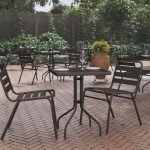 Barker 23.5'' Square Glass Metal Table, Bronze