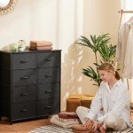 Sweetcrispy 8-Drawer Fabric Storage Dresser