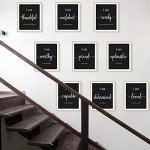 9-Piece Motivational Wall Art Set for Home