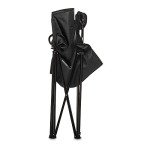 Large Padded Black Camping Chair by Amazon Basics