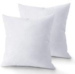 QUBA 18x18 Down Alternative Throw Pillow Inserts - 2 Pack