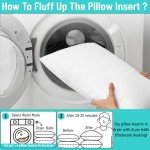QUBA 18x18 Down Alternative Throw Pillow Inserts - 2 Pack
