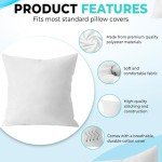 QUBA 18x18 Down Alternative Throw Pillow Inserts - 2 Pack