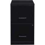 Pemberly Row Lockable Black Metal Filing Cabinet