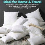 QUBA 18x18 Down Alternative Throw Pillow Inserts - 2 Pack
