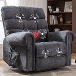 Large Power Lift Recliner with Massage and Heat