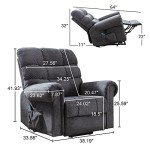 Large Power Lift Recliner with Massage and Heat