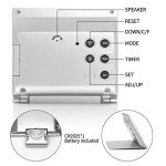 Compact Foldable Digital Alarm Clock with Snooze