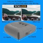 Grey Booster Seat Cushion for Cars and Chairs