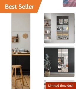 Large Full Length Mirror Tiles - 4 Pack