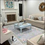 Oversized Lavender Vintage Turkish Oushak Area Rug