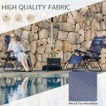 Set of 2 Zero Gravity Recliner Chairs - Blue