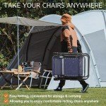 Set of 2 Zero Gravity Recliner Chairs - Blue