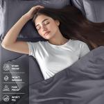 Soft Microfiber Queen Bed Sheet Set - Gray