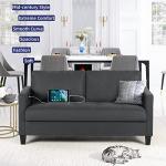 Cozy Grey Loveseat Sofa for Small Spaces