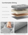 Light Gray Folding Storage Ottoman and Foot Rest