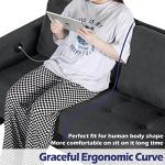 Cozy Grey Loveseat Sofa for Small Spaces