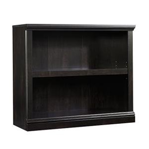Sauder 2-Shelf Bookcase in Estate Black Finish