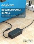 Power Recliner AC/DC Power Supply Adapter