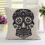 Colorful Skull Throw Pillow Covers - Set of 5