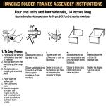 Adjustable Hanging File Frame Set - Silver