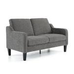 VINGLI 53" Light Grey Mid-Century Loveseat Sofa