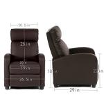 Leather Recliner Chair for Home Theater Lounge