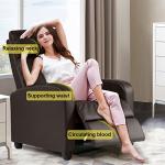 Leather Recliner Chair for Home Theater Lounge