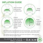Gaiam Classic Balance Ball Chair for Desk Use