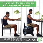 Gaiam Classic Balance Ball Chair for Desk Use