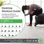 Gaiam Classic Balance Ball Chair for Desk Use