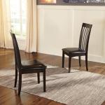 Hammis Rake Back Dining Room Chairs, Set of 2