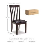 Hammis Rake Back Dining Room Chairs, Set of 2