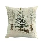 Christmas Decorative Throw Pillow Covers - 18x18 Inches