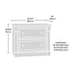 Sauder Palladia Lateral File Cabinet in Vintage Oak