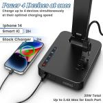 Modern LED Desk Lamp with USB Ports and Touch Control