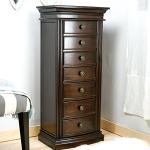 Lawson Jewelry Armoire with Mirror and Drawers