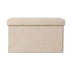 ZLY Folding Stool Storage Ottoman with Foot Rest