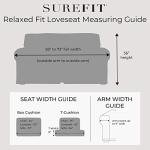 Gray Cotton Duck Loveseat Slipcover, Machine Washable