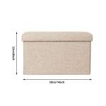 ZLY Folding Stool Storage Ottoman with Foot Rest