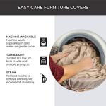 Gray Cotton Duck Loveseat Slipcover, Machine Washable