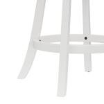 Fairfox White Swivel Counter Stool with Lattice Back