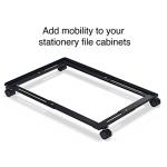 Staples Adjustable Black File Cabinet Caddy