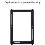 Staples Adjustable Black File Cabinet Caddy