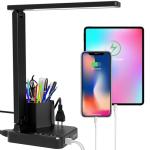 COZOO LED Desk Lamp with USB Ports and Holders