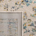 Ivory & Blue Shabby Chic Area Rug - 9' x 12