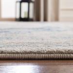 Ivory & Blue Shabby Chic Area Rug - 9' x 12