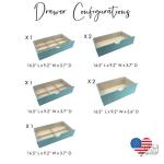 Turquoise Jewelry Armoire with Mirror and Drawers