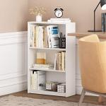 FURINNO JAYA 3-Tier Adjustable Bookcase, White