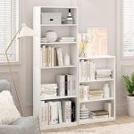 FURINNO JAYA 3-Tier Adjustable Bookcase, White